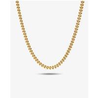 Elk & Bloom Women's 14K Gold Leaf Chain Choker Necklace