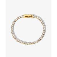 Elk & Bloom Women's 14K Gold Solitaire Tennis Bracelet