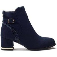 Moda In Pelle Women's 'Peyari' Alcantara Ankle Boots in Navy | Size: 8