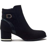 Moda In Pelle Women's 'Peyari' Alcantara Ankle Boots in Black | Size: 6