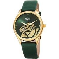 Burgi Women's BUR189 Casual Watch Round Case in Green