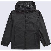 Animal 'Swerve' Lightweight Waterproof Taped Seams Full Zip School Jacket in Black | Size: 2-3 Years