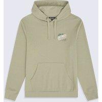 Animal Men's 'River' Newquay Print Lightweight Breathable Cotton Casual Hoodie in Khaki | Size: Medium
