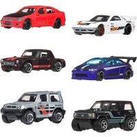 Hot Wheels Silver Series Streets of Japan 1:64 Die-Cast Toy Cars 6 Pack