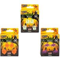 VFM e-Store Halloween Glow Rings Pumpkin-Skull & Bones-Spider 3 Pack