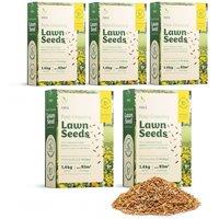 Foris Fast Growing Lawn Seed 7kg Bundle, 5 Packs, Covers Up to 465m2 in Green
