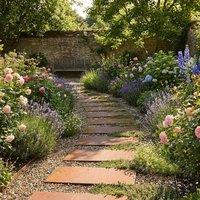 Nicoman Pre-Rusted Metal Stepping Stones Corten Steel Paving 60x25 cm in Bronze | Size: 1 Pack