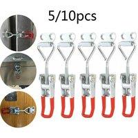 NESTLUNE 5pc Adjustable Toggle Clamp Latch Quick Release in Silver | Size: 10000mm x 520mm