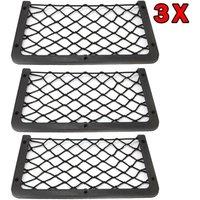 Kelvenix 3x Black Large Storage Net Mesh Bag | Size: 100.8 cm - 108.8 cm