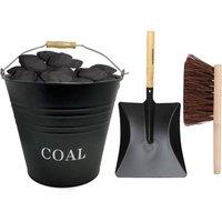 PAWNORA COAL BUCKET SHOVEL & BRUSH in Black
