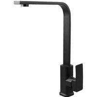Kelvenix Sink Mixer Tap Swivel Spout Single Lever Hot & Cold in Black | Size: 10000mm x 520mm