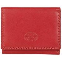 Woodland Leathers Women's Real Leather RFID Small Purse in Red