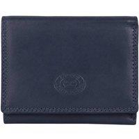 Woodland Leathers Women's Real Leather RFID Small Purse in Navy
