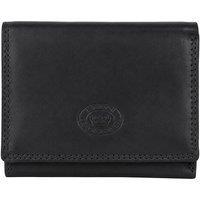 Woodland Leathers Women's Real Leather RFID Small Purse in Black