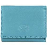 Woodland Leathers Women's Real Leather RFID Small Purse in Turquoise
