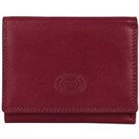 Woodland Leathers Women's Real Leather RFID Small Purse in Dark Red