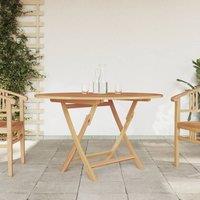 Berkfield Home Folding Garden Table 120x75 cm Solid Wood Teak in Brown