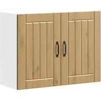 Berkfield Home Kitchen Wall Cabinet Lucca Artisan Oak Engineered Wood in Brown