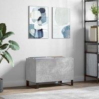 Berkfield Home Record Cabinet Concrete Grey 74.5x38x48 cm Engineered Wood