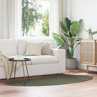 Berkfield Home Area Rug Forest Green 100x200 cm Polyester Non-Slip | Size: Medium