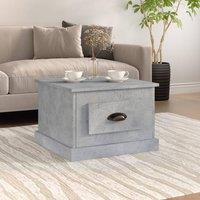 Berkfield Home Coffee Table Concrete Grey 50x50x35 cm Engineered Wood | Size: 50 x 50 x 35 cm