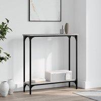 Berkfield Home Console Table Grey Sonoma 75x22.5x75 cm Engineered Wood