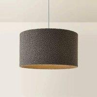 FORGEVIO Lampshade Ceiling Light Shade Charcoal Large in Grey
