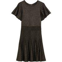 Ted Baker Women's Madison Short Sleeve Round Neck Midi Dress in Dark Grey | Size: 14
