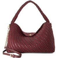 Dune London Women's 'Deliberate L' Shoulder Bag in Burgundy