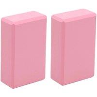 FLAVORA Pink 2pcs Yoga Block Pilates Foam Foaming Brick Stretch | Size: 0-12 m