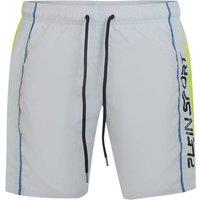 Plein Sport Men's Board Shorts in Grey | Size: Large