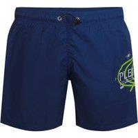Plein Sport Men's Geo Swimming Shorts in Navy | Size: Medium