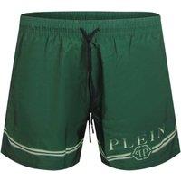 Philipp Plein Men's Board Shorts in Green | Size: 2XL