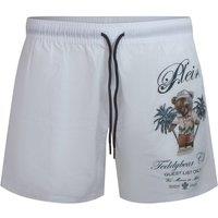 Philipp Plein Men's Board Shorts in White | Size: XL