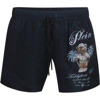 Philipp Plein Men's Teddy Bear Club Swimming Shorts in Black | Size: Small