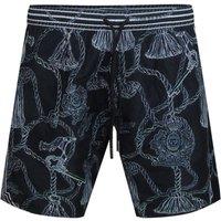Philipp Plein Men's Board Shorts in Black | Size: 2XL