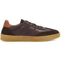 Dune London Men's 'Theos' Leather Trainers in Brown | Size: 11