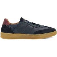 Dune London Men's 'Theos' Leather Trainers in Blue | Size: 11