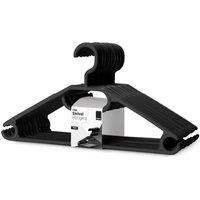 Keplin 20 Pack Space Saving Swivel Hook Coat Hangers in Black