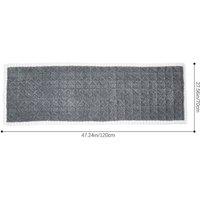 FLAVORA 120x70cm Plush Sofa Cover Mat Anti-slip Couch in Grey | Size: 100 cm x 190 cm