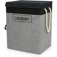 FORGEVIO Grey Large Laundry Hamper Basket | Size: 0.6m2