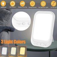 FORGEVIO Therapy Lamp Light UV Free 10000 Lux Sun Lamp in White