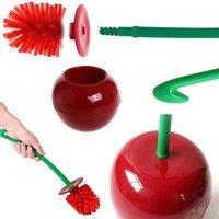 PAWNORA Toilet Brush & Holder Set in Red
