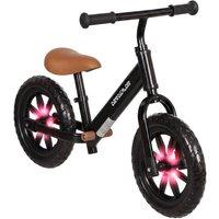 AIYAPLAY 11.2 Balance Bike with Lighting Wheels for 2-5 Years, Black