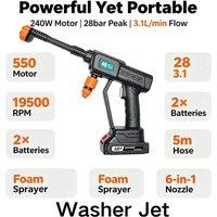 FLAVORA 2 Battery 48V High Pressure Cordless Washer in Grey | Size: 100g