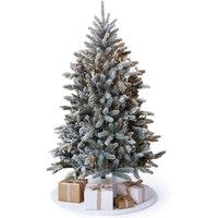 Home Republic Artificial Christmas Tree with LED Lights, Snow Pine Branche in Emerald | Size: 150 cm x 15 cm