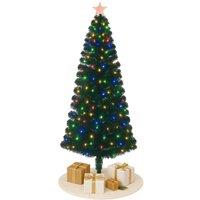 Home Republic Artificial Christmas Tree with Multi-Colour LED Lights in Emerald | Size: 180 cm x 45 cm