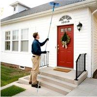 Living and Home 2 in 1 Window Squeegee Cleaner with 10 Extension Poles in Blue