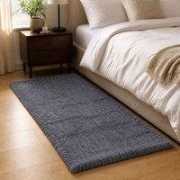 Marlow Sofa Cover Corduroy 70 x 180cm Non Slip Machine Washable in Dark Grey | Size: Large