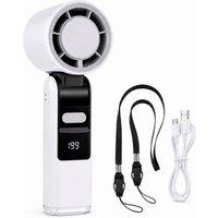 BluCore ICE COOLING Foldable Fan with 199 Adjustable Speeds in White